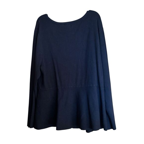 Thalia Sodi Cardigan Womens XL Black Zipper Accent Stretch Long Sleeve Sweater - Picture 5 of 8